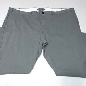 Proper Cloth Mens Casual Pants Grey 48 x 28 Stretch Chino Performance Twill